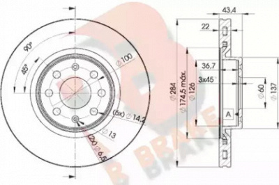 R BRAKE 78rbd20922 -